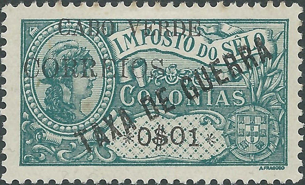 Fiscal Stamps Of Africa «TAXA DE GUERRA» with Surcharge
