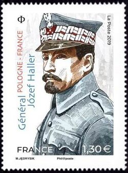 Stamp, Jozef Haller, France,  , Joint Issues, Military Officers