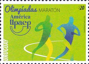 Stamp, Running, Uruguay,  , Olympic Games, Running, Sports