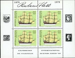 Stamp, Navío Español, Argentina,  , Philatelic Exhibitions, Sailing Ships, Ships
