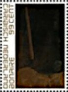 Stamp, Rembrandt's "Night Watch" (detail), Caribbean Netherlands,  , Art