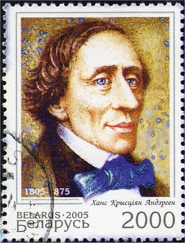 Portrait of Danish writer Hans Kristian Andersen (1805-1875)