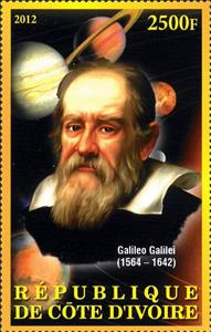 Stamp, Galileo Galilei (1564-1642), Cinderellas,  , Famous People