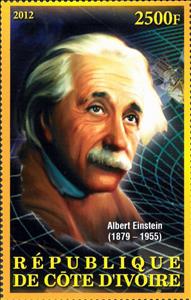 Stamp, Albert Einstein (1879-1955), Cinderellas,  , Famous People