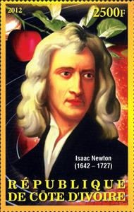 Stamp, Isaac Newton (1642-1727), Cinderellas,  , Famous People