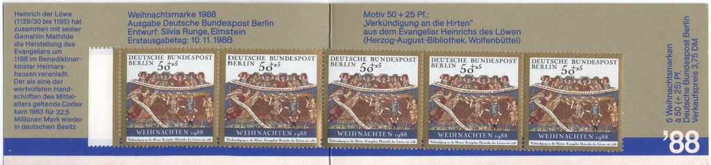 Booklet, "Annunciation to the Shepherds", Berlin,  , Christmas