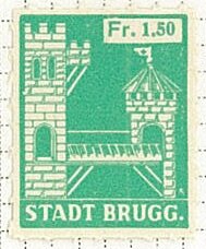Stamp, Brugg, Switzerland,  