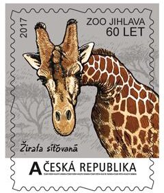Stamp, ZOO JIHLAVA – 60 let – Žirafa síťovaná, Personalized and Private Mail Stamps,  , Animals (Fauna), Giraffes, Mammals, Zoos