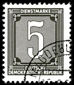 Stamp, Official Stamps for Administration Post A (ZKD) (I), Germany, Democratic Republic,  , Numbers