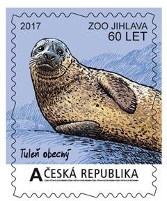 Stamp, ZOO JIHLAVA – 60 let – Tuleň obecný, Personalized and Private Mail Stamps,  , Animals (Fauna), Mammals, Sea (Marine) Mammals, Sea Life, Seals (Animals), Zoos