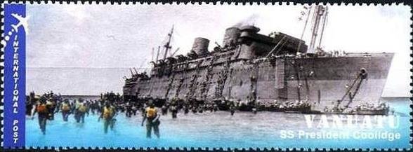Soldiers left after Emergence of the SS "President Coolidge"