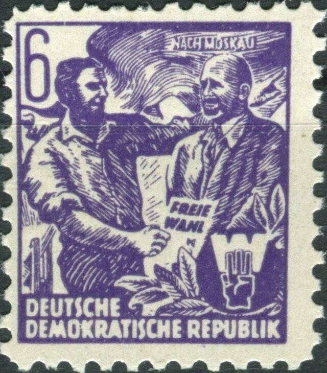 Workers join hands (Propagandafälschung)