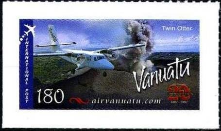 Twin Otter over Volcano
