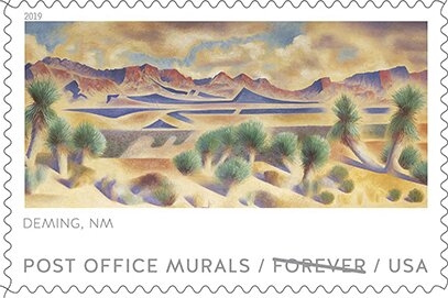 “Mountains and Yucca” (1937), Deming, New Mexico