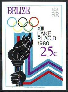 Stamp, Torch, Belize,  , Olympic Games, Sports
