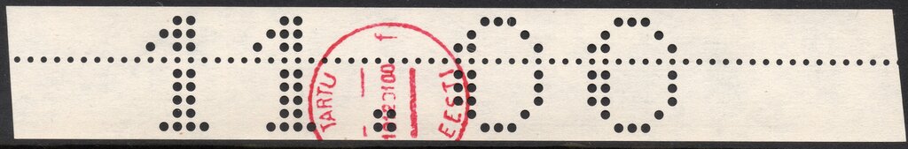 Tartu Perforated Numeral