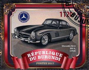 Stamp, Mercedes Benz 300 SL, Cinderellas,  , Cars