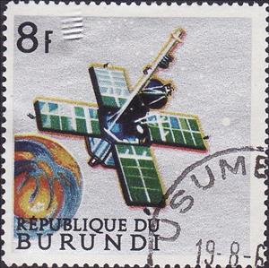 Stamp, Weather Satellite, Burundi,  