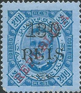 Stamp, King Carlos 1, With Surcharce <<REPUBLICA>>, Cabo Verde,  , Famous People, Heads of State, Kings, Men, Royalty