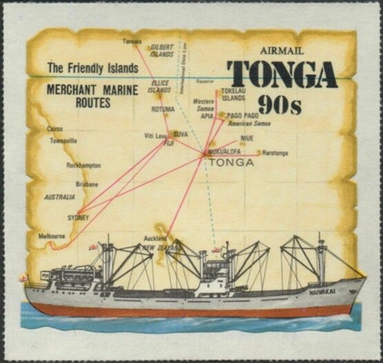 Map of South Pacific and "Olovaha"