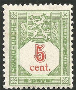 Stamp, Coat of arms - Postage Due, Luxembourg,  , Coats of Arms, Numbers