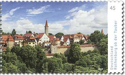 Stamp, Rothenburg ob der Tauber, Germany, Federal Republic,  , Townscapes / City Views