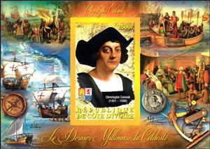 Souvenir Sheet, Christophe Colomb (1451-1506), Cinderellas,  , Famous People