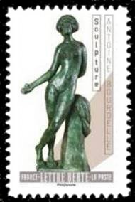 Stamp, Statue by Antoine Bourdelle, France,  , Nudes, Sculptures