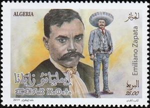 Stamp, Centenary of death of Emiliano Zapata, Mexican Revolutionary, Algeria,  , Anniversaries and Jubilees, Men, Revolutionaries