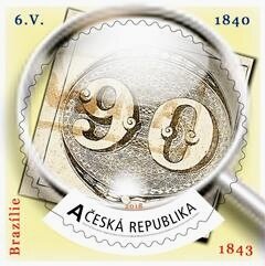 První poštovní známky světa - Brazílie (1843)