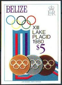 Stamp, Olympic Medals, Belize,  , Olympic Games, Sports