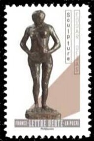 Stamp, Statue by Eduard Degas, France,  , Nudes, Sculptures