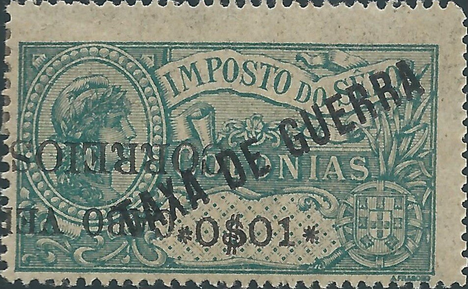 Fiscal Stamps Of Africa «TAXA DE GUERRA» with Surcharge