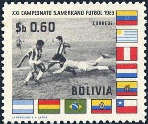Stamp, South American Football championships, Bolivia,  , Sport, Football (Soccer)