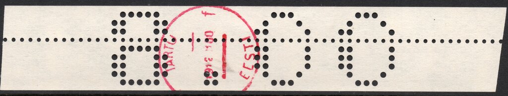 Tartu Perforated Numeral