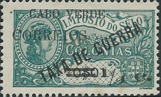 Fiscal Stamps Of Africa «TAXA DE GUERRA» with Surcharge