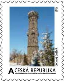 Stamp, Děčínský Sněžník, Personalized and Private Mail Stamps,  , Towers