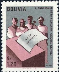 Stamp, Voting, Bolivia,  