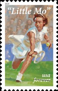 Stamp, Maureen "Little Mo" Connolly Brinker, Tennis Champion, United States of America,  , Athletes, Tennis, Women
