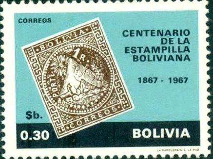 100 Years of Bolivian postage stamps