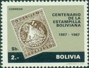 Stamp, 100 Years of Bolivian postage stamps, Bolivia,  , Stamps