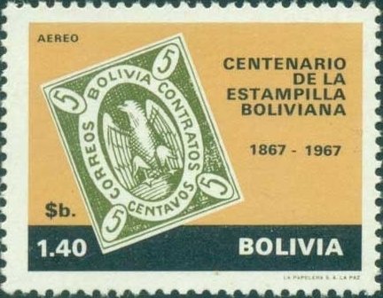 100 Years of Bolivian postage stamps