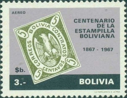 100 Years of Bolivian postage stamps