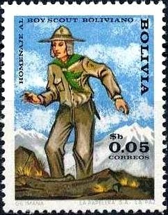 Stamp, Scouts, Bolivia,  , Scouting