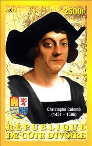 Stamp, Christophe Colomb (1451-1506), Cinderellas,  , Famous People