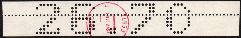 Stamp, Tartu Perforated Numeral, Estonia,  