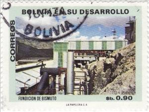 Stamp, Bismuth mine, Bolivia,  