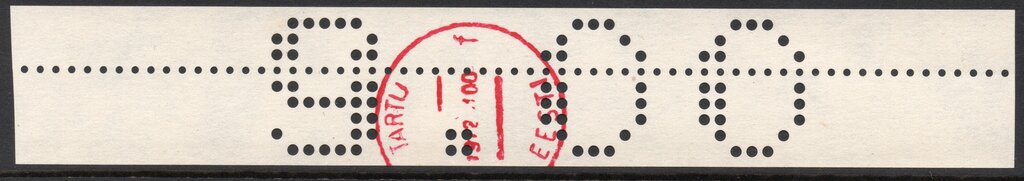 Tartu Perforated Numeral