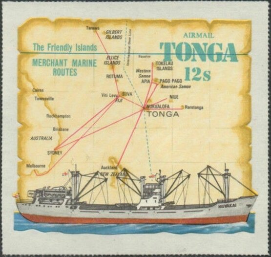 Map of South Pacific and "Olovaha"