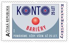 Stamp, Konto Bariéry 25 let - 2, Personalized and Private Mail Stamps,  , Charity